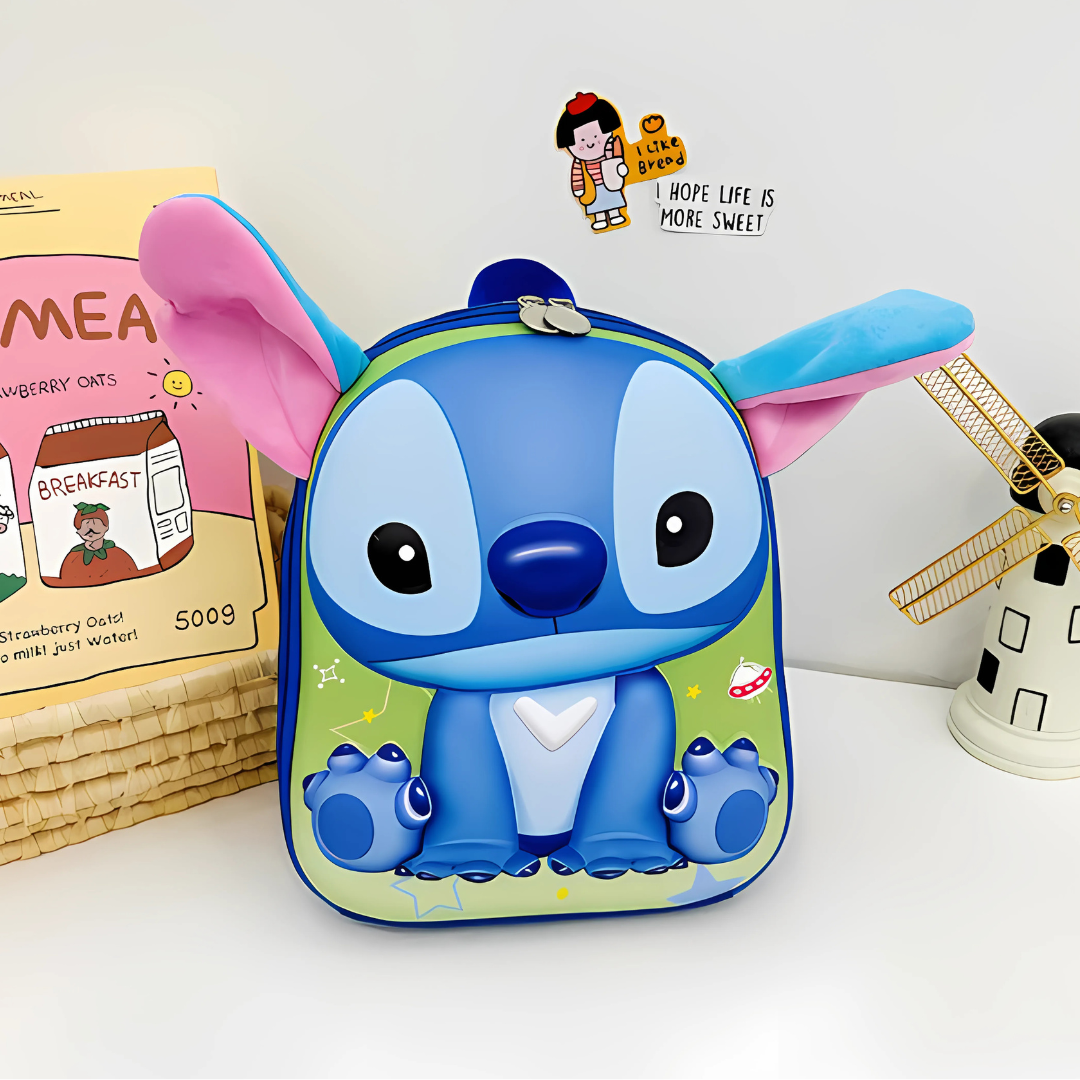 Stitch 3D pink ranac