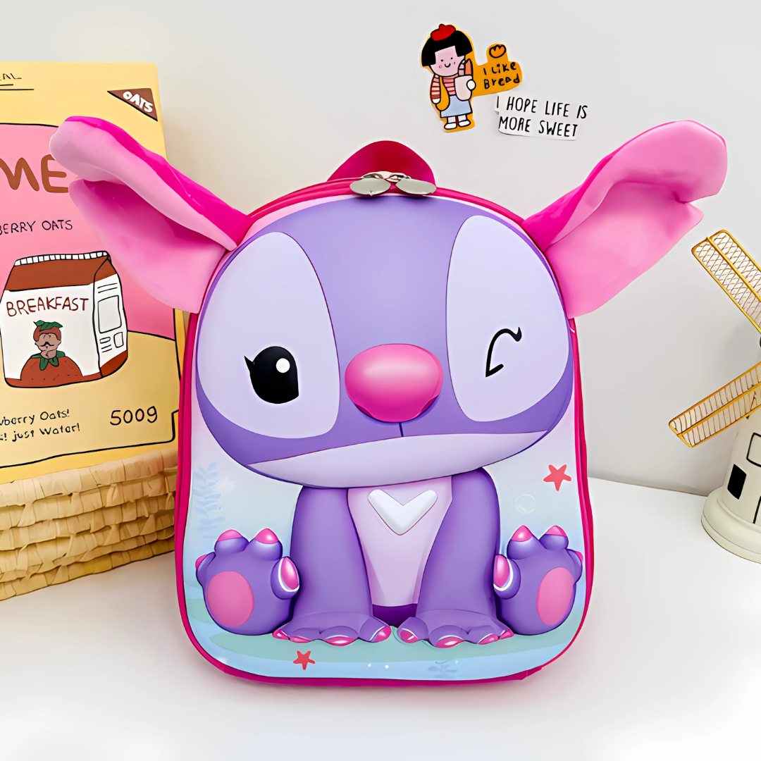 Stitch 3D pink ranac