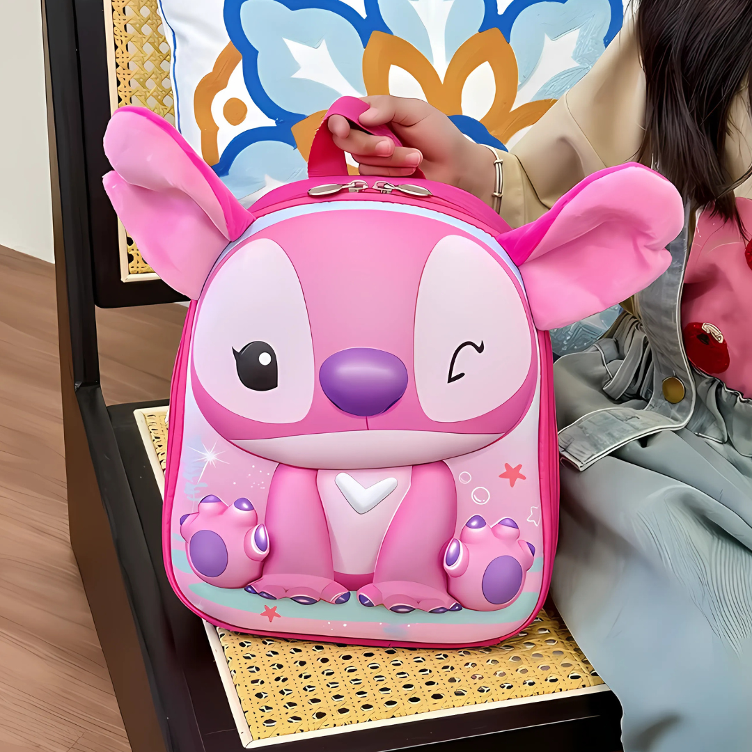 Stitch 3D pink ranac