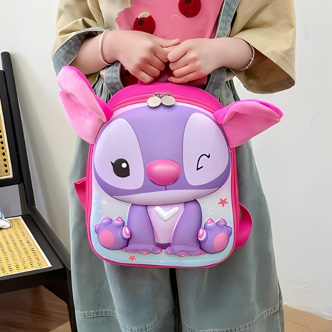 Stitch 3D pink ranac